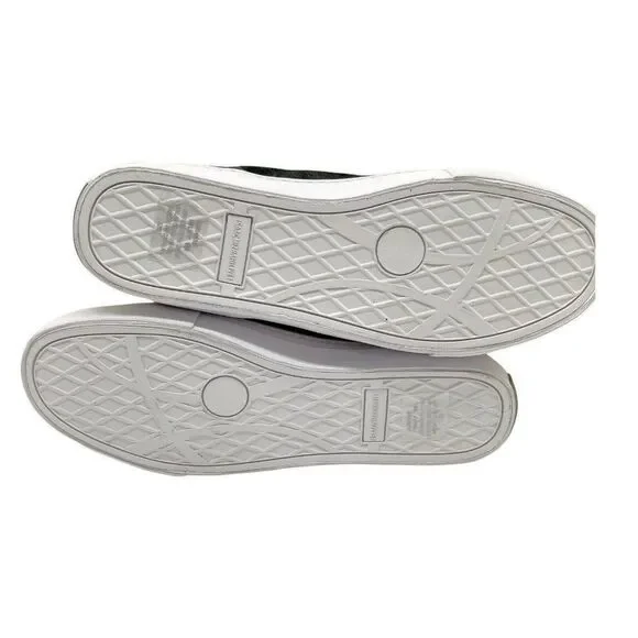 Isaac Mizrahi Sky Black Suede Soho Lily Knit Trim Lace Up Hi Top Sneakers 9 M - Picture 5 of 11